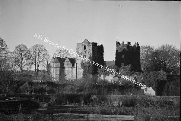 CARRICK CASTLE DISTANT VIEWS FROM SOUTH EAST ACROSS RIVER